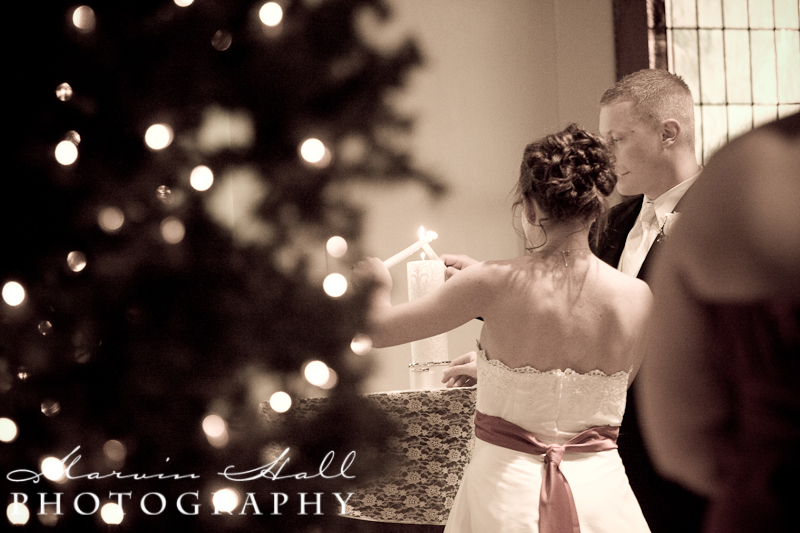 James & April Lighting the Candle James & April Lighting the Candle