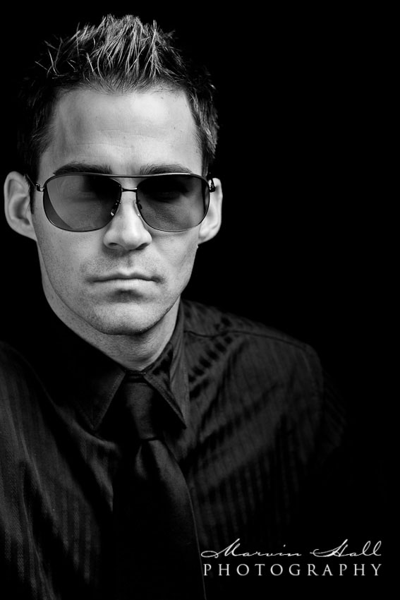 Phil Denny in Black & White and cool shades